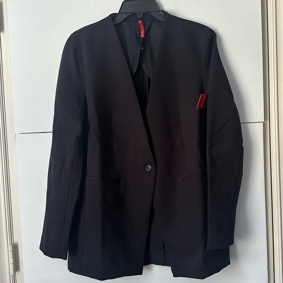 SPANX The Perfect Collarless Blazer Classic Navy Size M - Picture 2 of 4